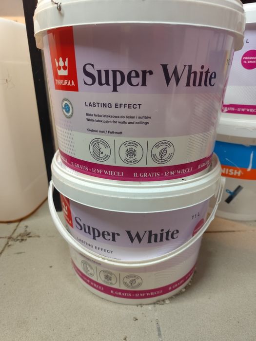 Farba tikkurila super white 11l