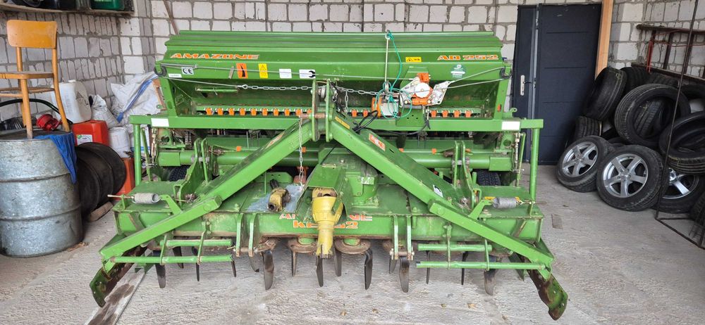Agregat siewny nabudowany z brona wirowa AMAZONE AD 252 siewnik 253