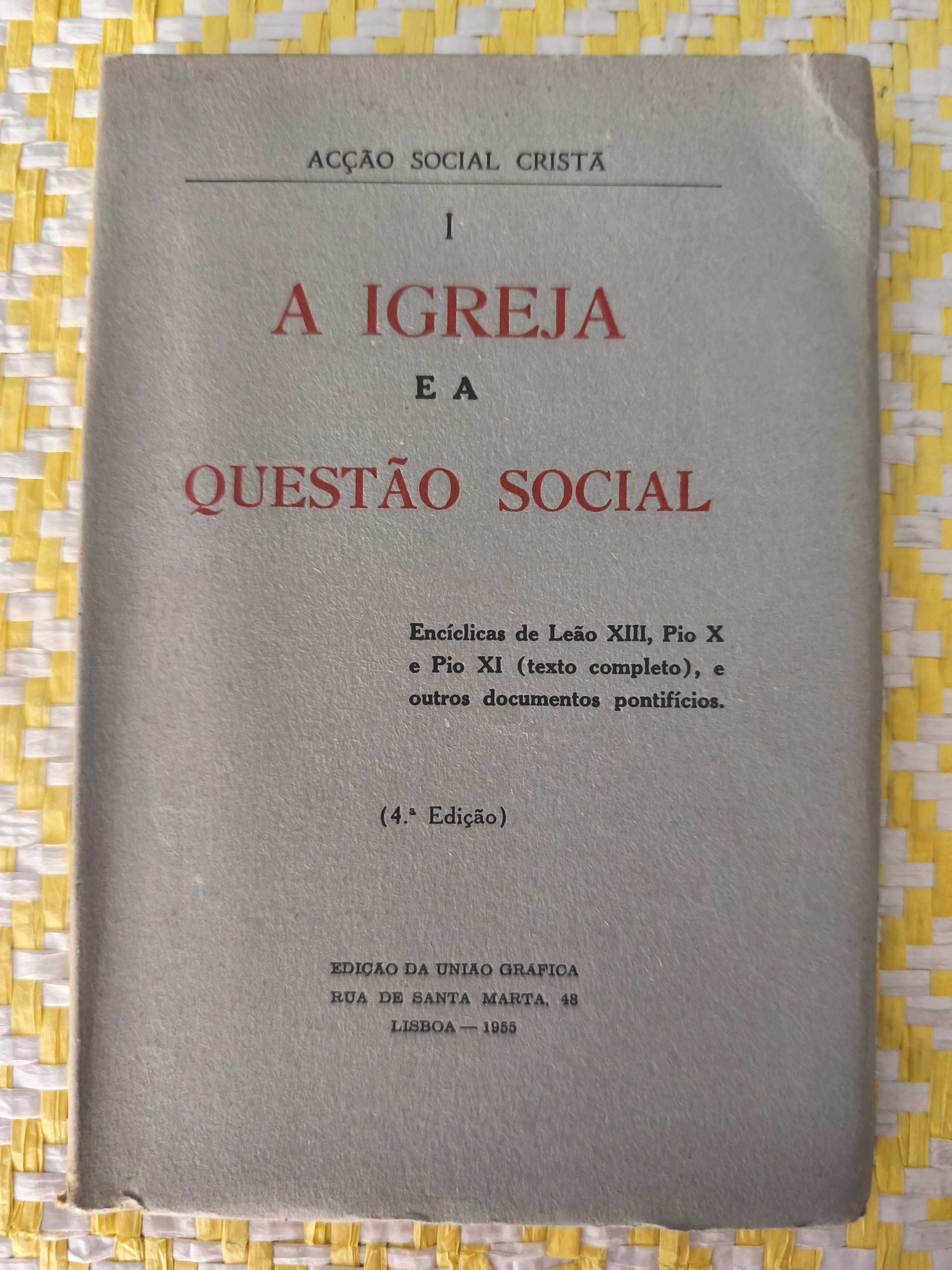 A IGREJA E A QUESTÃO SOCIAL – 
Enciclicas de Leão XII, Pio X e Pio XI