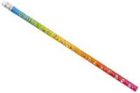 Kolorowy ołówek z gumką - wesołe buźki emotikony