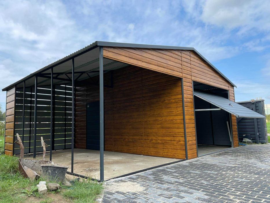 Garaż blaszany, WIATA. WZMOCNIONY PROFILAMI. Producent. Cała Polska