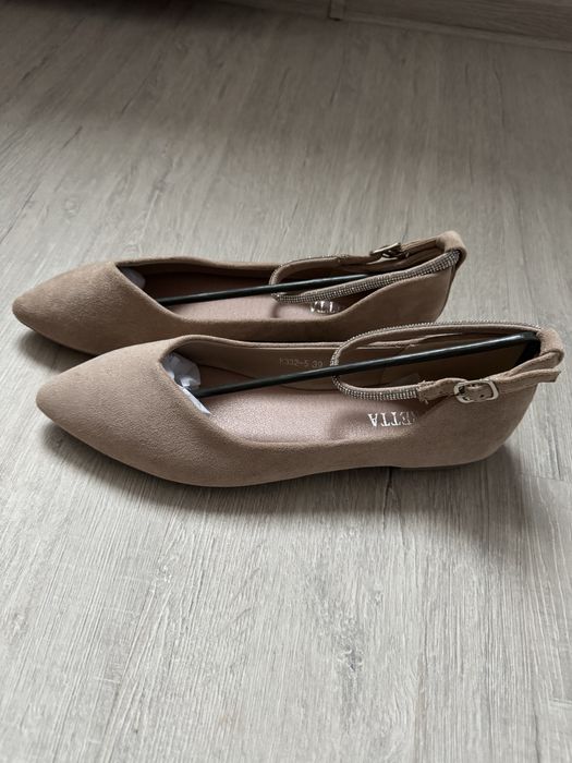 Балетки замшеві