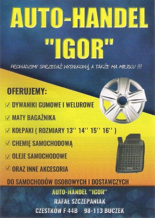 Kołpaki 14 15 16 Białe Czarne Opel Vw Ford Renault Mazda Kia BMW Nissa