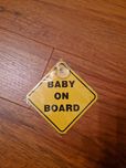 Sinalética com ventosa Baby on Board