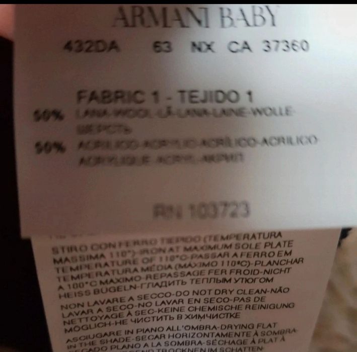 Kurtka Czapka szalik buciki Armani