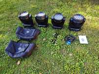 4 szt. Głowa Ruchoma 19x15W LED WASH ZOOM RGBW+ pokrowce
