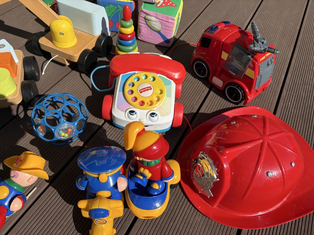 Zestaw zabawek Fisher Price, Ikea, Tolo, Lucy&Leo, Oball – 9 szt.