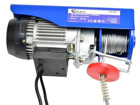 Profesjonalna wciągarka/wyciągarka elektryczna linowa 600W 300kg G0108