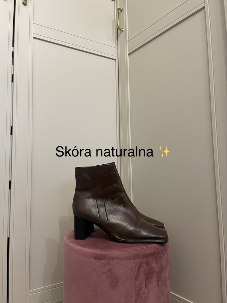 Kozaczki ze skóry naturalnej