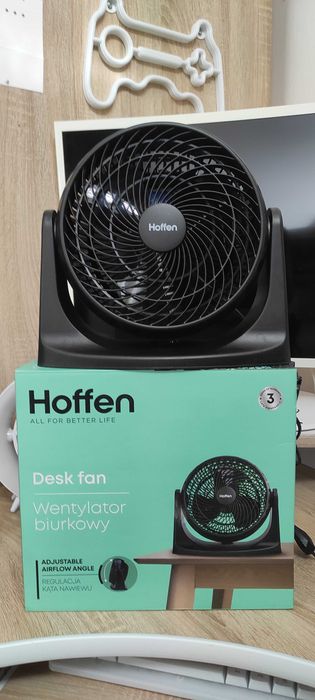 Wentylator Biurkowy Hoffen 40 Wat Nowy .