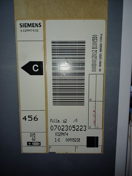 Frigorífico Combinado Siemens de Encastre