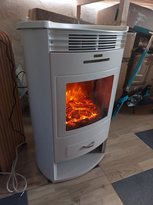 Kominek elektryczny, 950/1900 W, termostat, programator czasowy, kolor