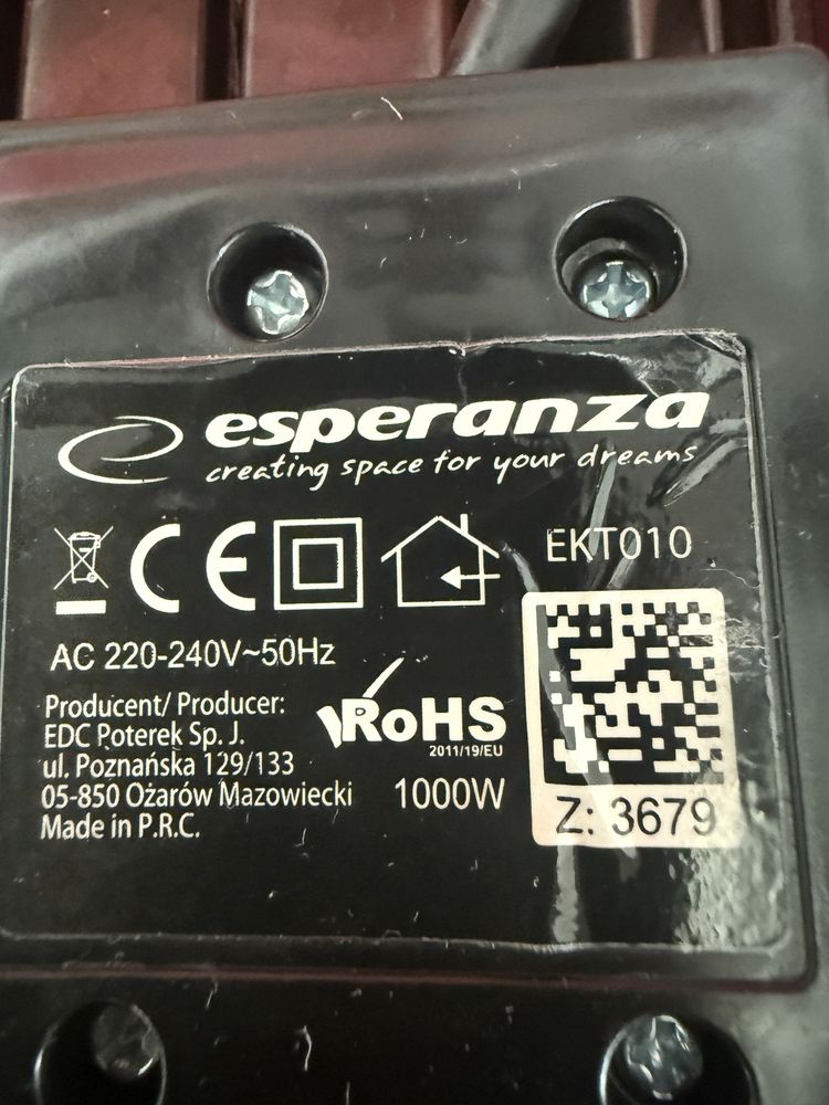 Toster opiekacz Esperanza 1000 WT