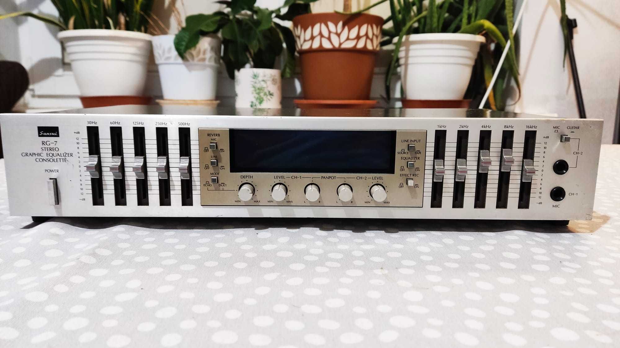 Sansui RG-7 Korektor Graficzny Stereo Graphic Equalizer Consolette