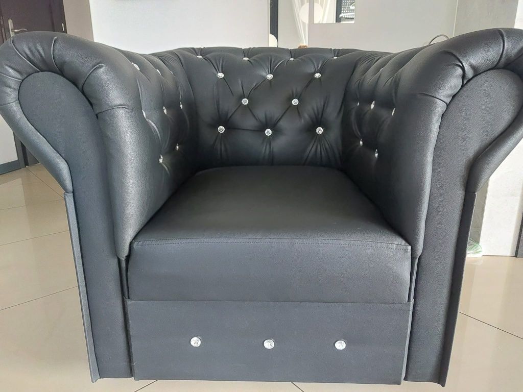 Fotel Chesterfield do salonu .