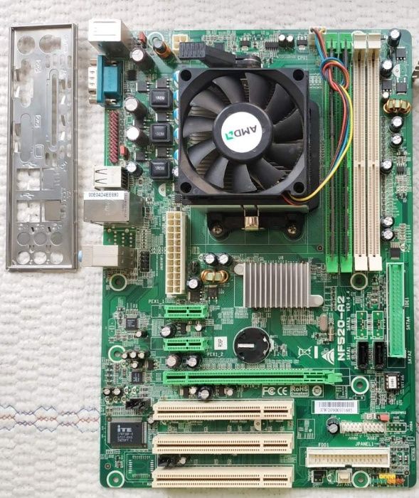 ПК Материнская плата AM2 M2N NF520 AMD Athlon 5200 5600 DDR2-800 2 Gb