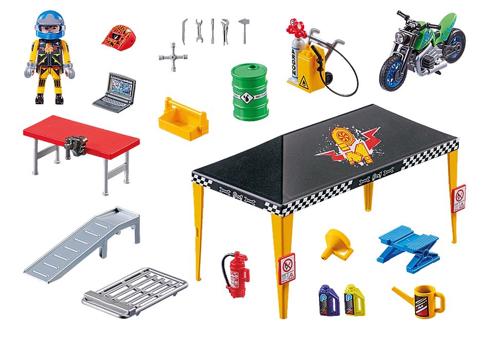PLAYMOBIL ® Stuntshow 70552. Pokaz kaskaderski. Namiot serwisowy