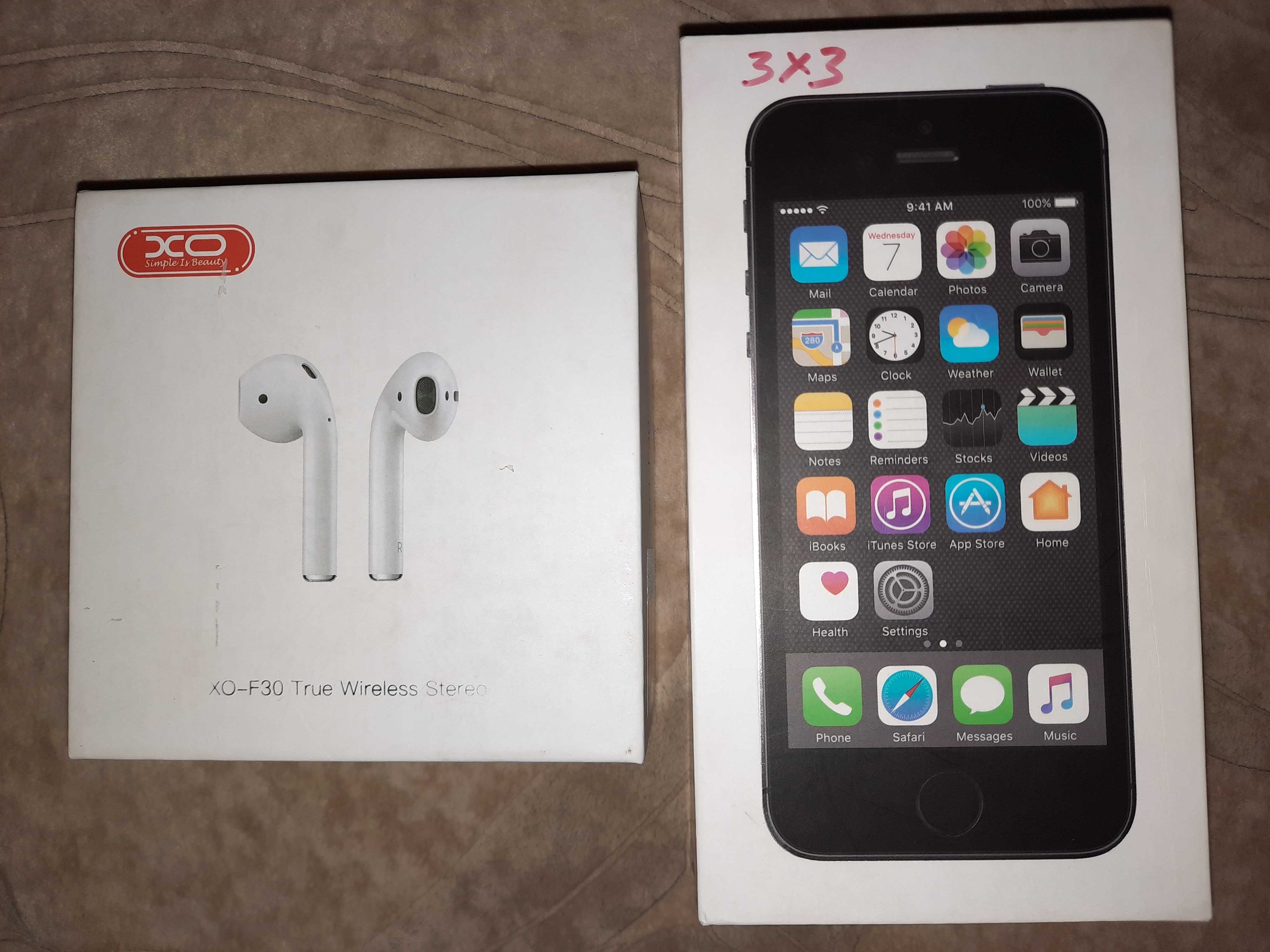 КБ 1-від iPhone 5s Space Gray 16GB, 2-від XO-F30 True Wireless Stereo