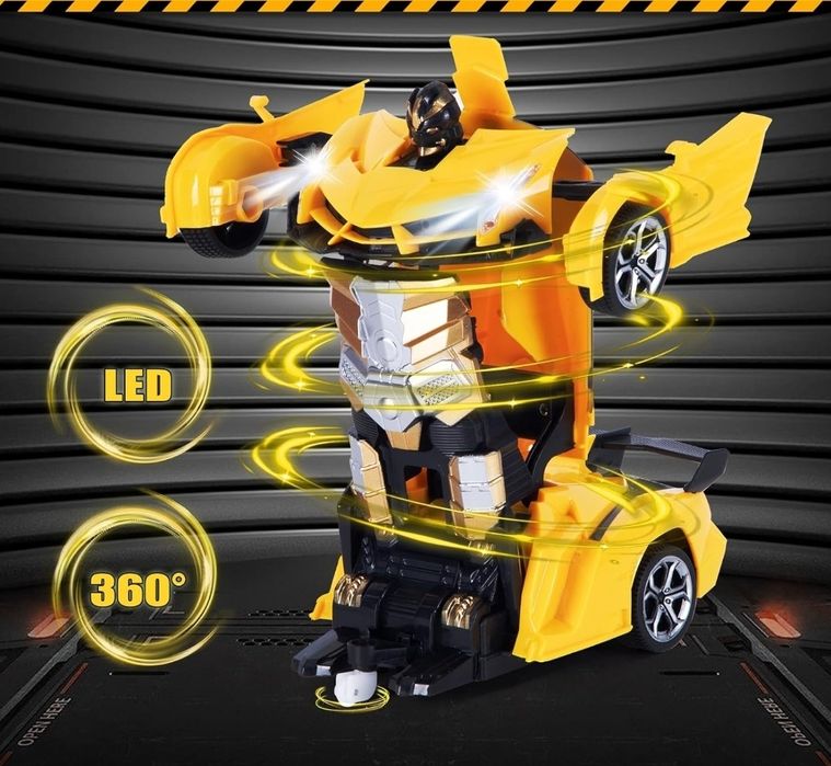 Zdalnie Sterowany Robot Transformers- Zmiana Gestem Dłoni, 2,4 GHz