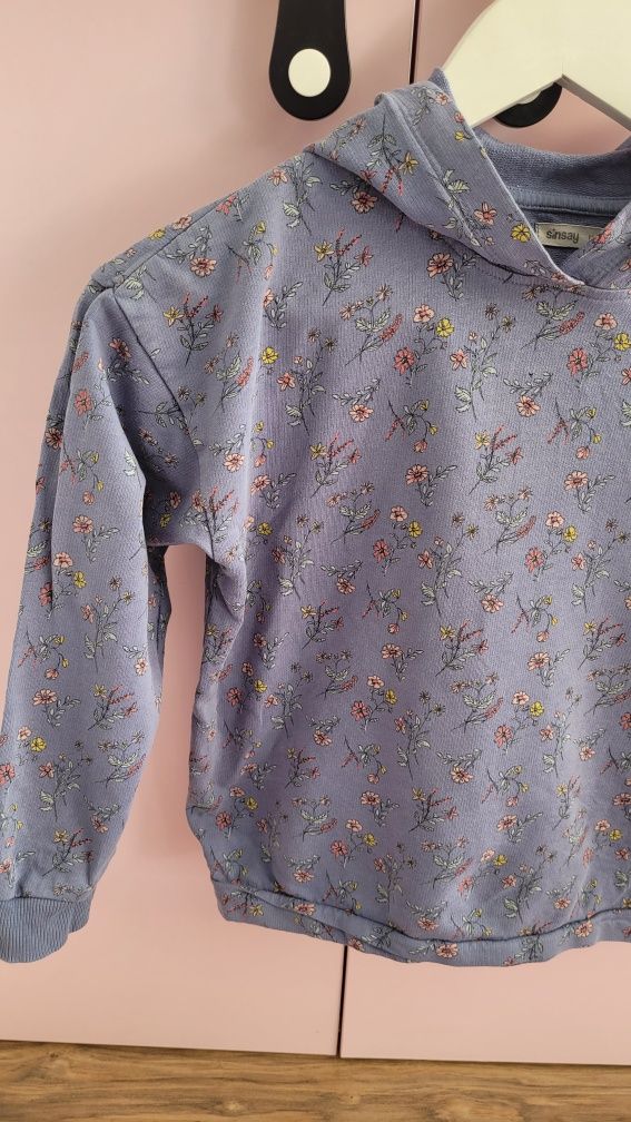 Bluza dla dziewczynki 134 rozmiar Sinsay z kapturem dziewczęca