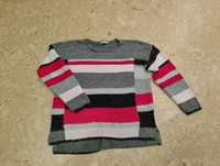 C&A kolorowy sweter damski M