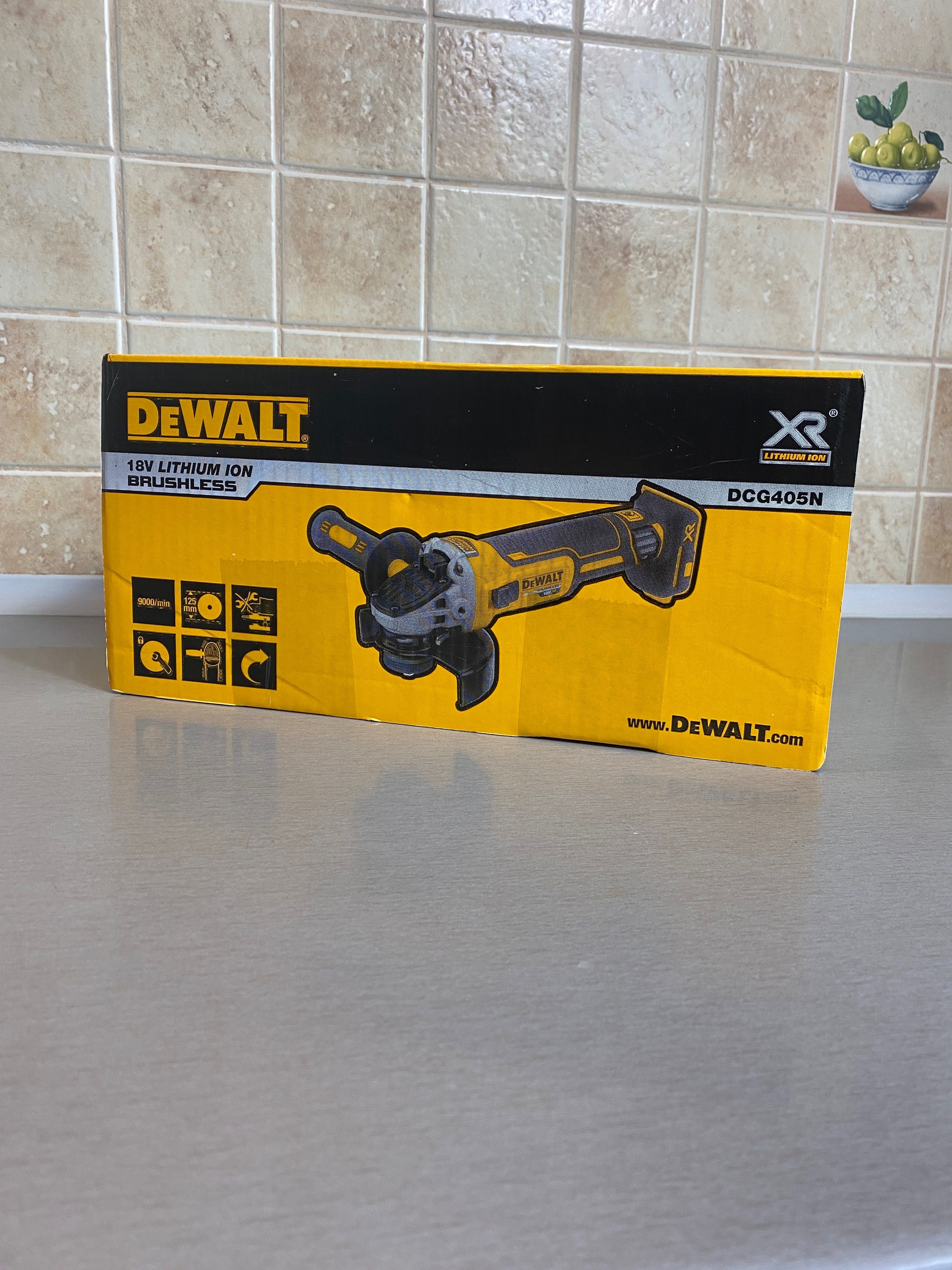 DeWalt DCG405N/Болгарка/Кутова шліфувальна машина/Акумуляторна/New