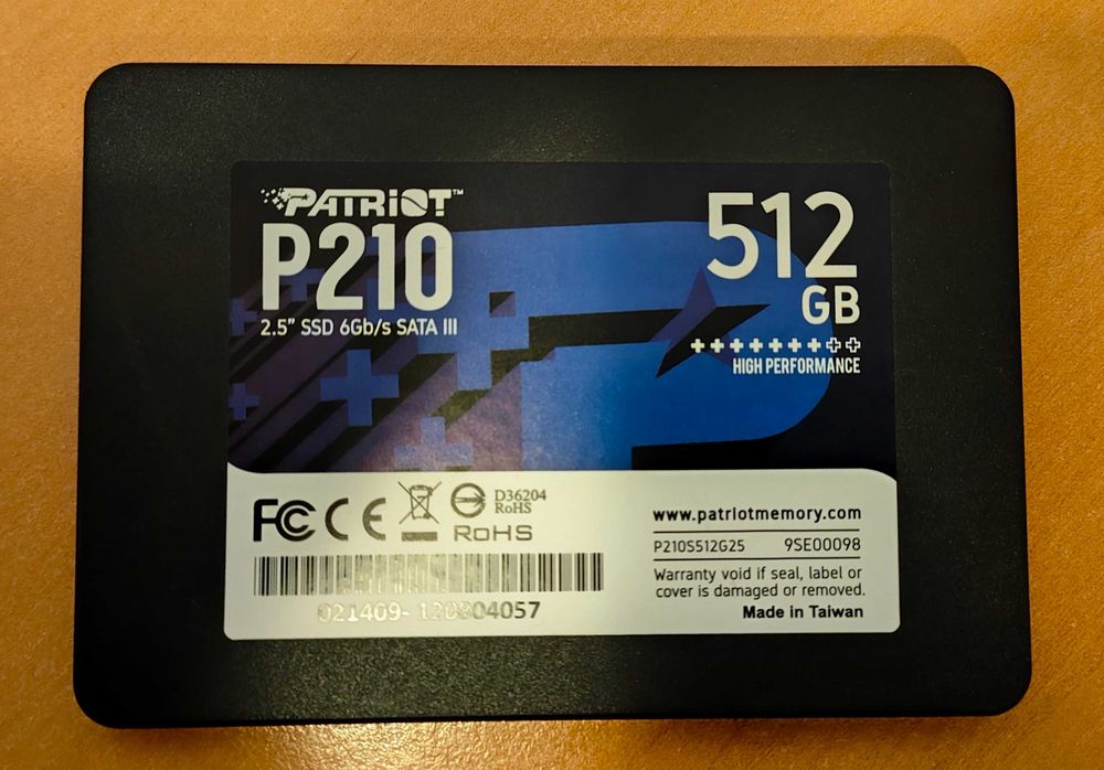 Dysk SSD Patriot P210 SATAIII 512GB