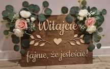 Tablica powitalna weselna