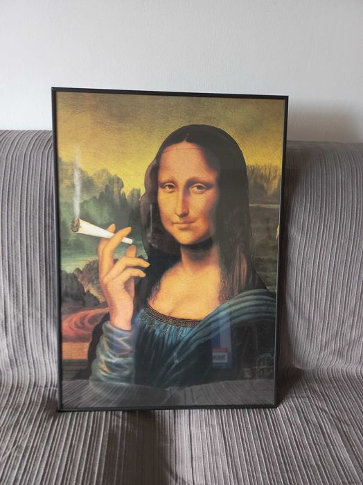 Moldura MonaLisa A Fumar