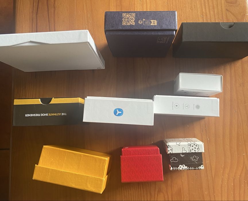 Lote de 10 caixas pequenas Vazias de cartão