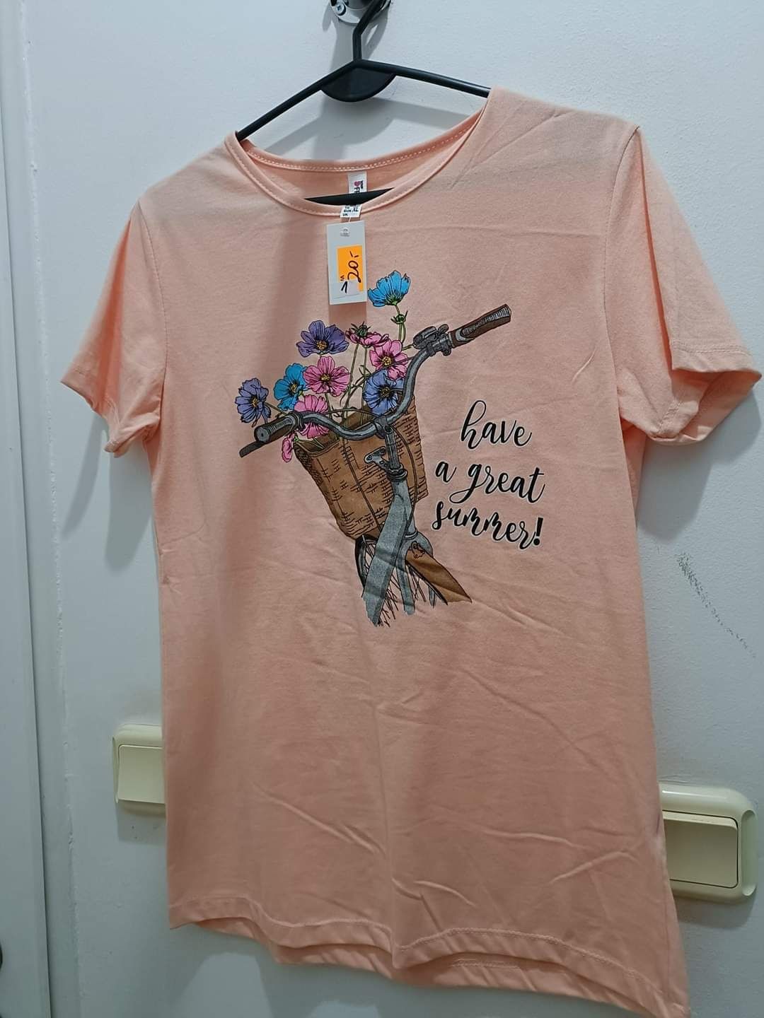 T-shirt krótki rękaw bawełna bluzka