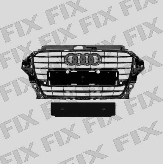 Решітка радіатора AUDI A3 (8V), 06.2012 - 05.2016, SEDAN.