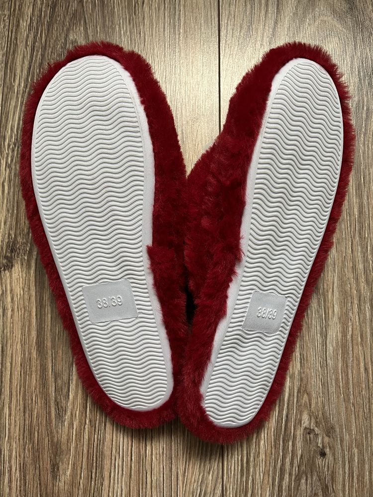 Kapcie pluszowe nowe 38/39