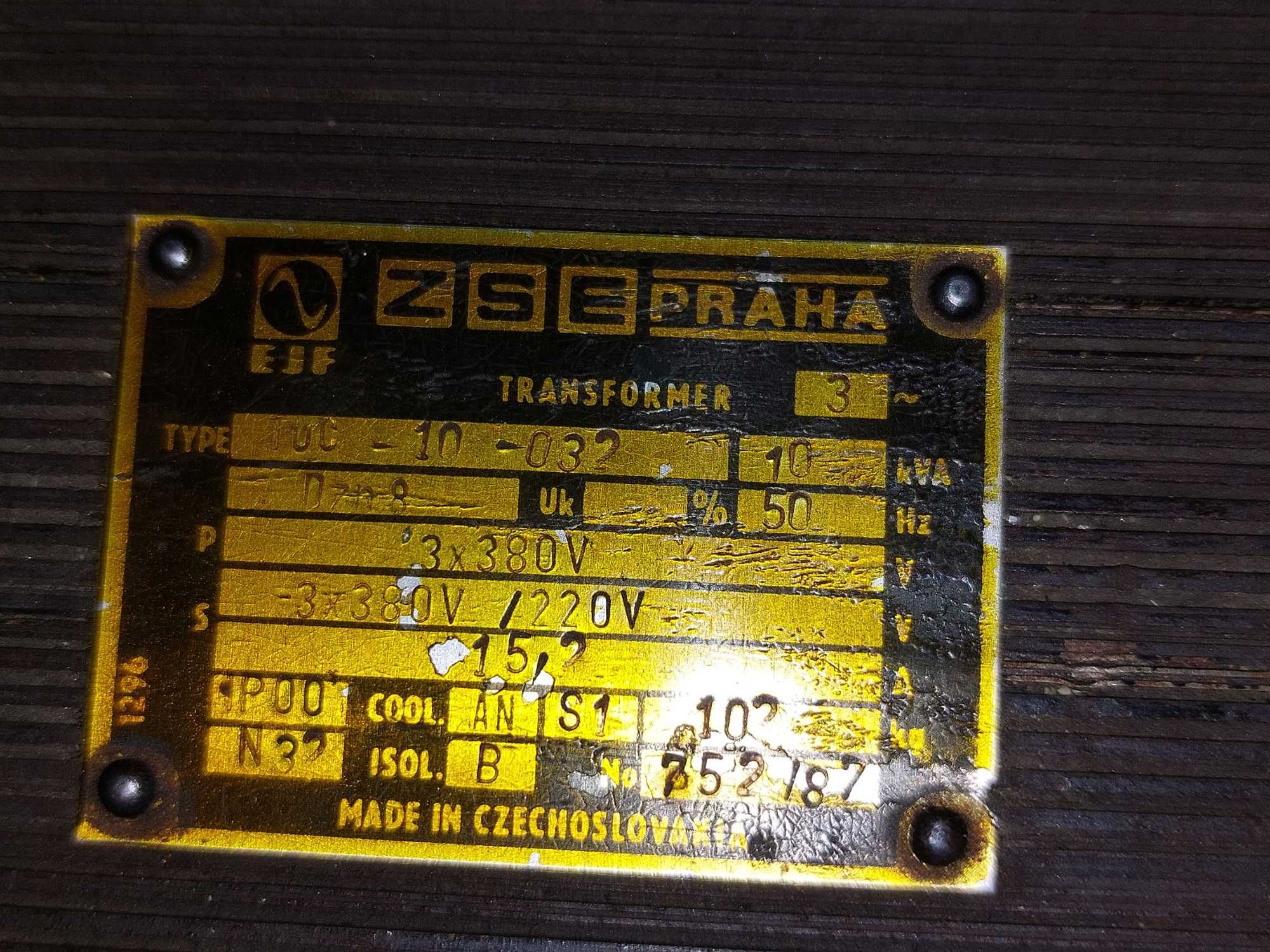 Transformator 3 x 380/220v 10 kVA