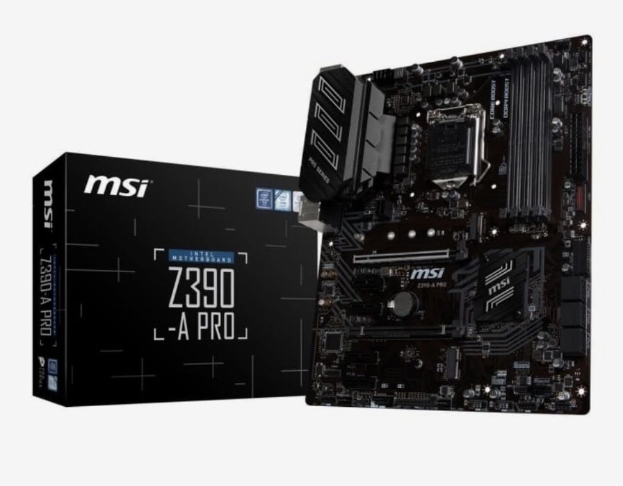 Plyta glowna MSI Z390-A Pro, intel core i5 9600kf + ramy 2x8 3600mhz