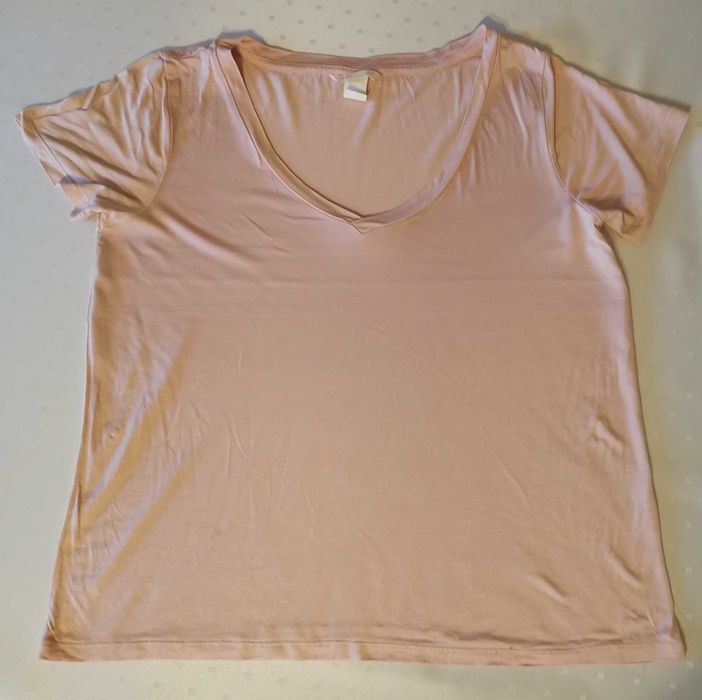 Różowa koszulka H&M rozmiar M