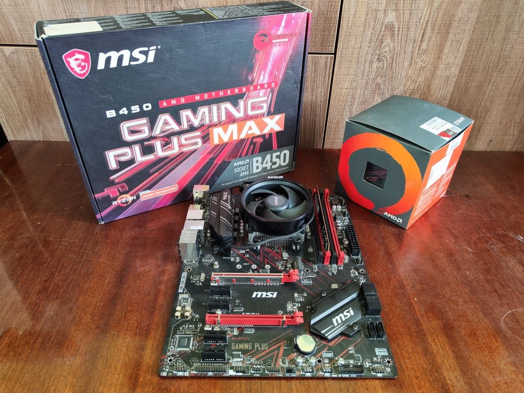 Комплект MSI B450 + Ryzen 3 1200 + 4GB