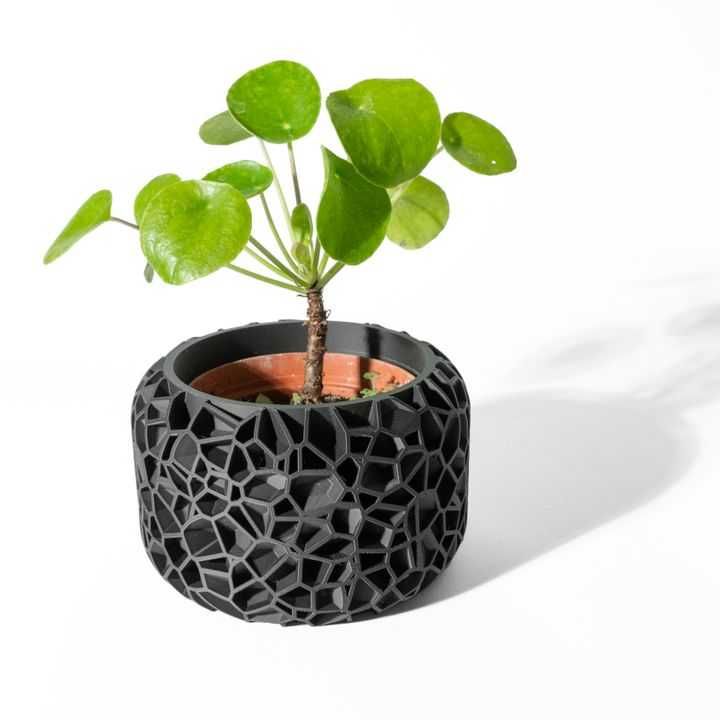 Vaso de Planta Design Fracturado 3D - Estilo Moderno Único