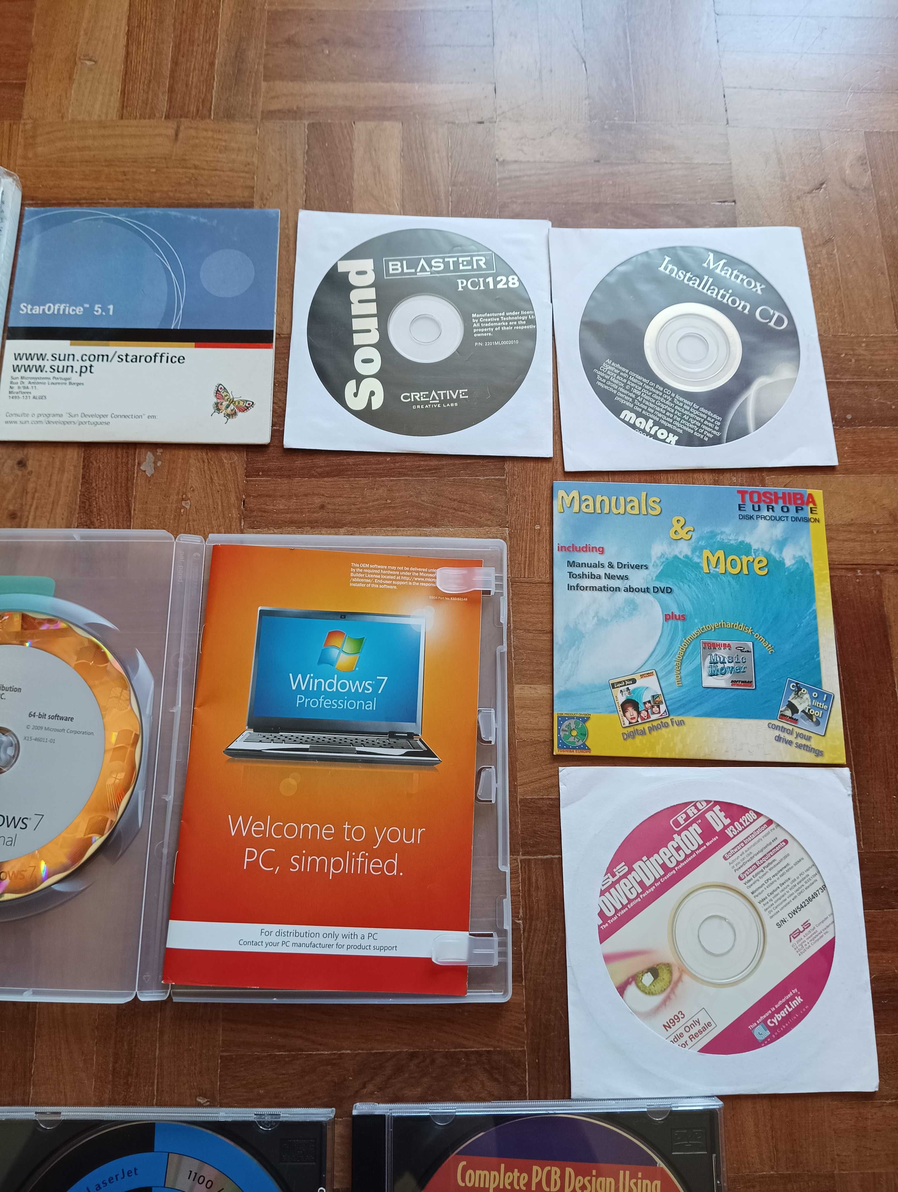 Software de Computador - Microsoft Windows 95, 7, 2000, NT, e Outros