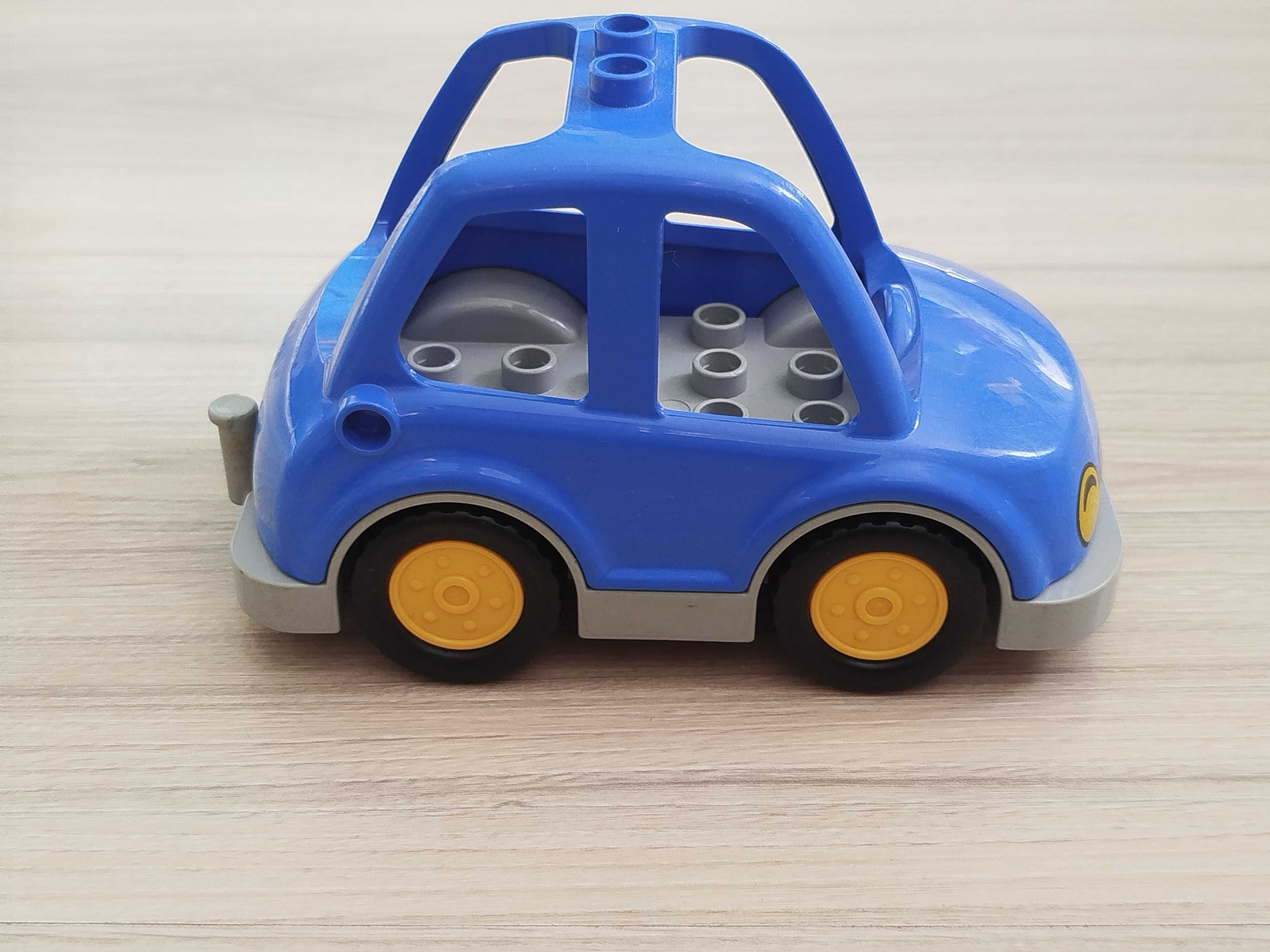 Kocki Lego Duplo - niebieski samochód, auto