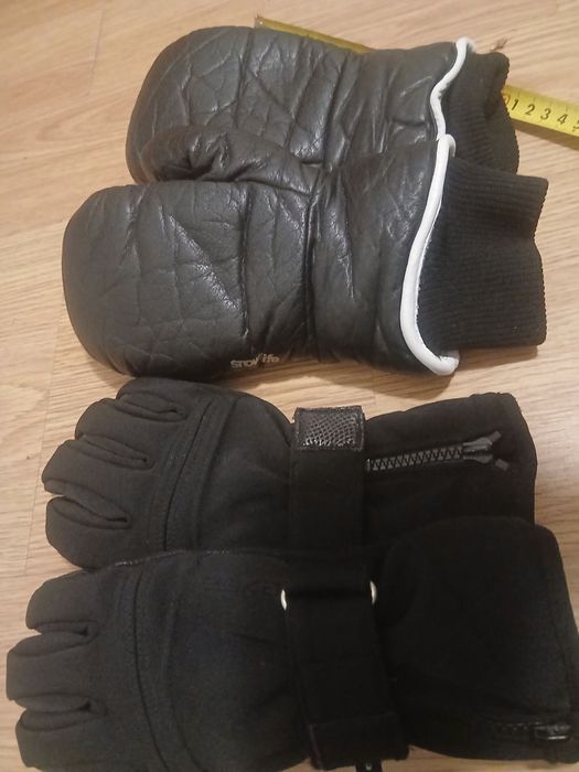 Перчатки-варежки мужские натуральная кожа р.S