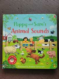 Książeczka dźwiękowa angielski Usborne Poppy and Sam's Animal Sounds