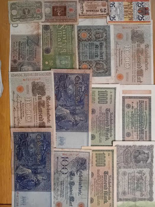 Sprzedam banknoty z Niemiec III Rzeszy