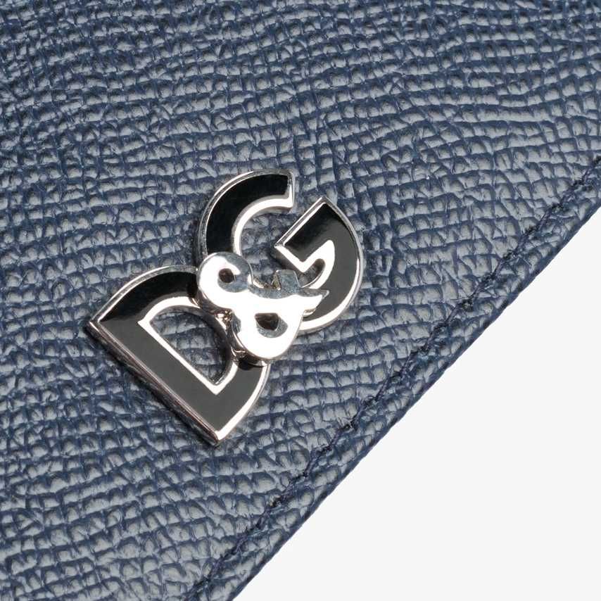 DOLCE&GABBANA luksusowy męski portfel bifold Blue/Black