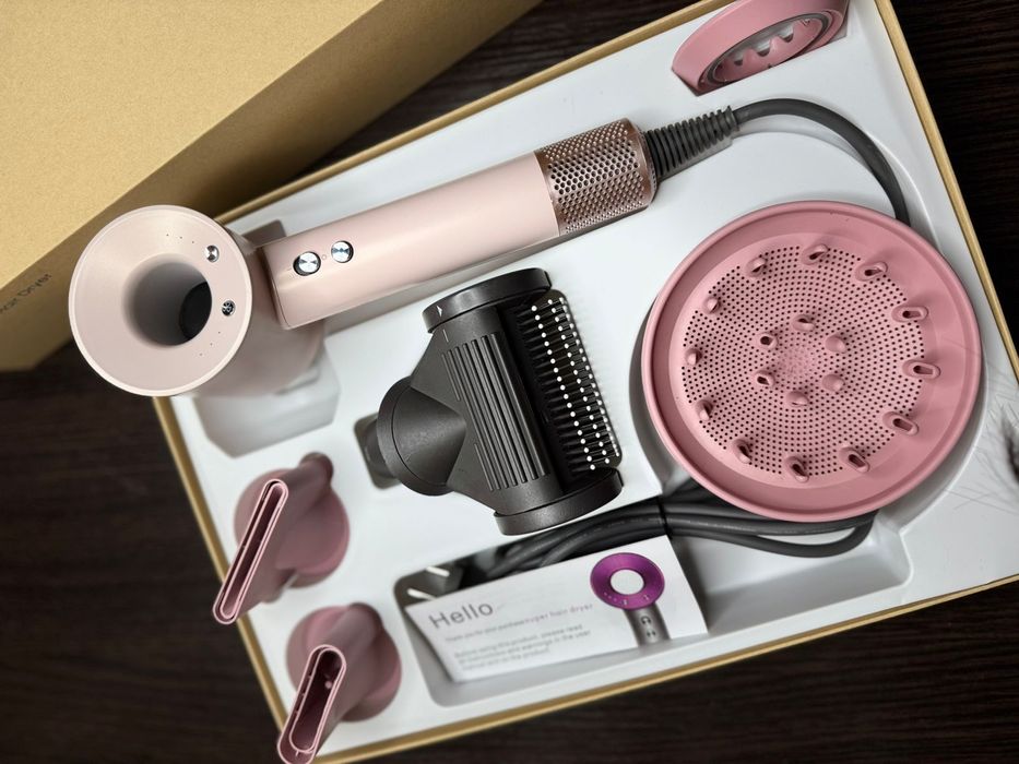 Фен для волосся з 5 насадками (Дифузор, Насадка щітка для пригладження