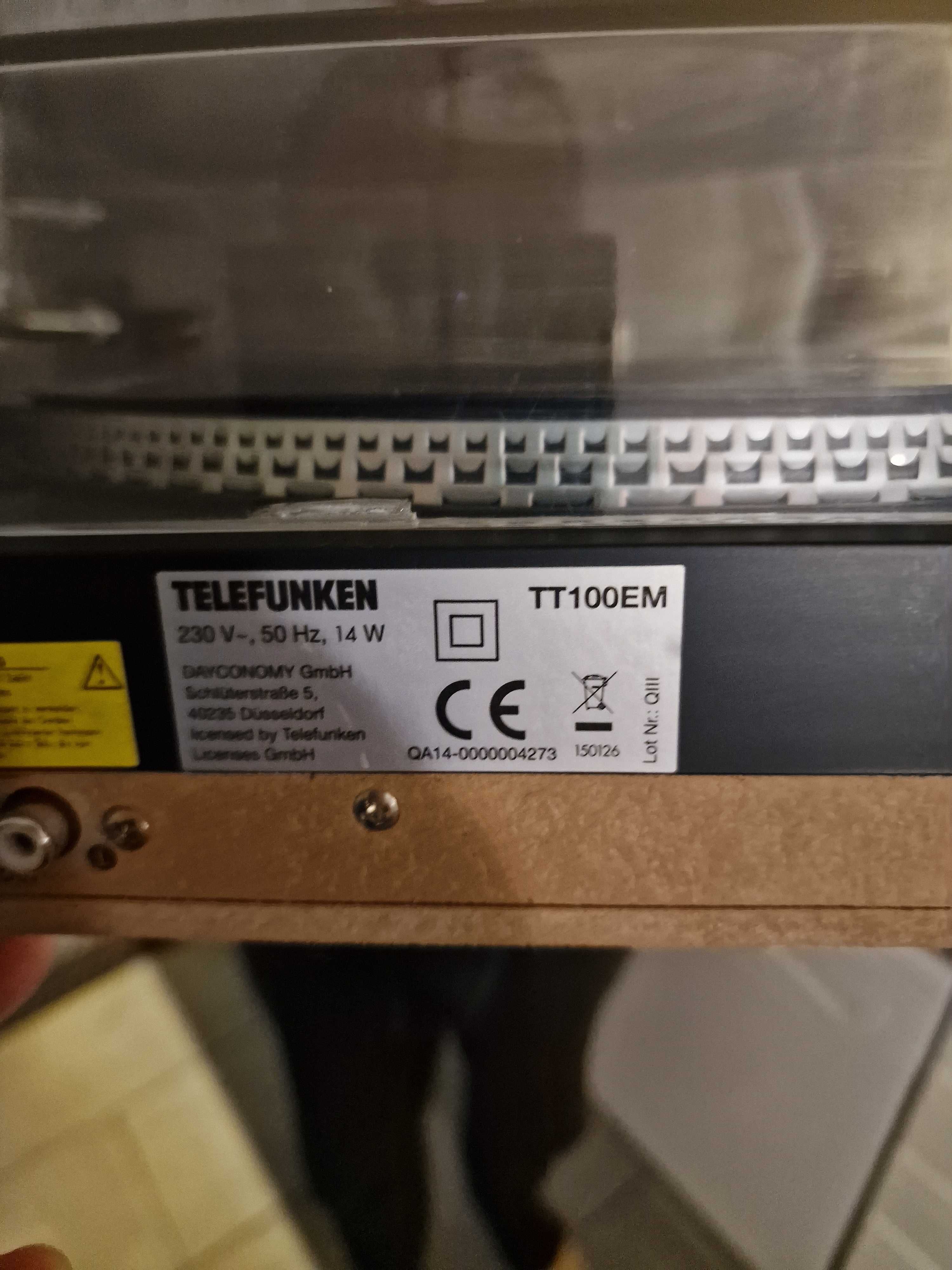 Gramofon Telefunkem TT100EM AUX USB