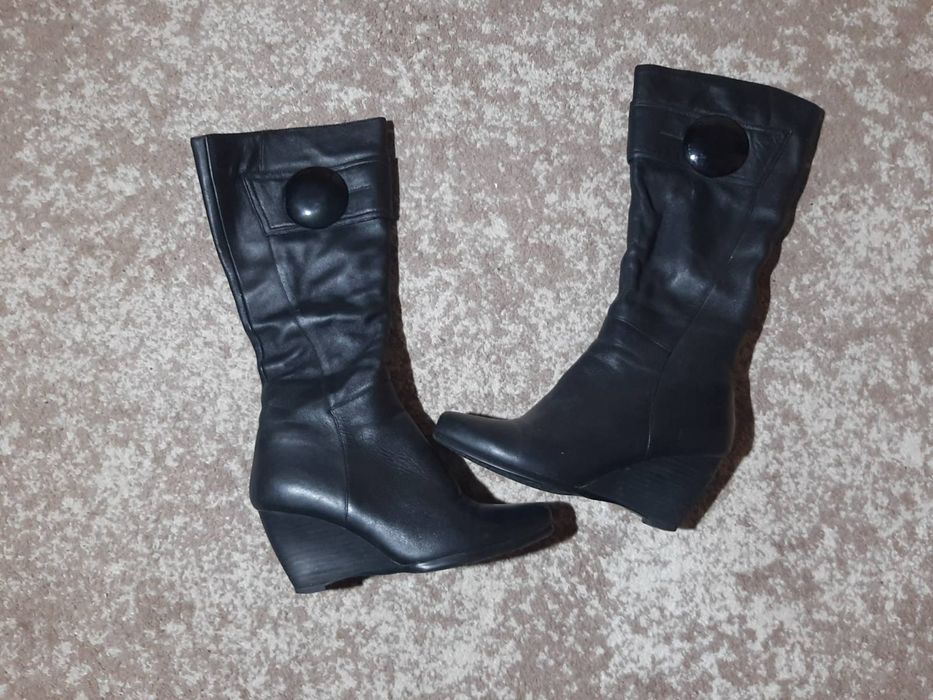 Зимові шкіряні сапожки