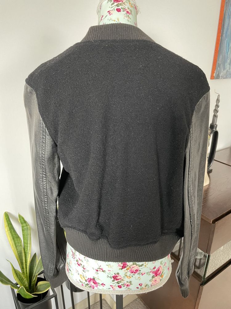 Czarna damska kurtka bomber bejsbolówka Denim&supply Ralph lauren S