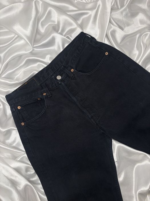 vintage Levi’s 501 dzinsy czarne klasyczne proste levisy casual denim