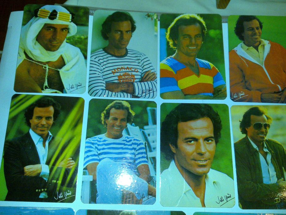 julio iglesias (12 calendários) coleção completa e numerada 1985